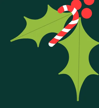 Picture of holly hanging